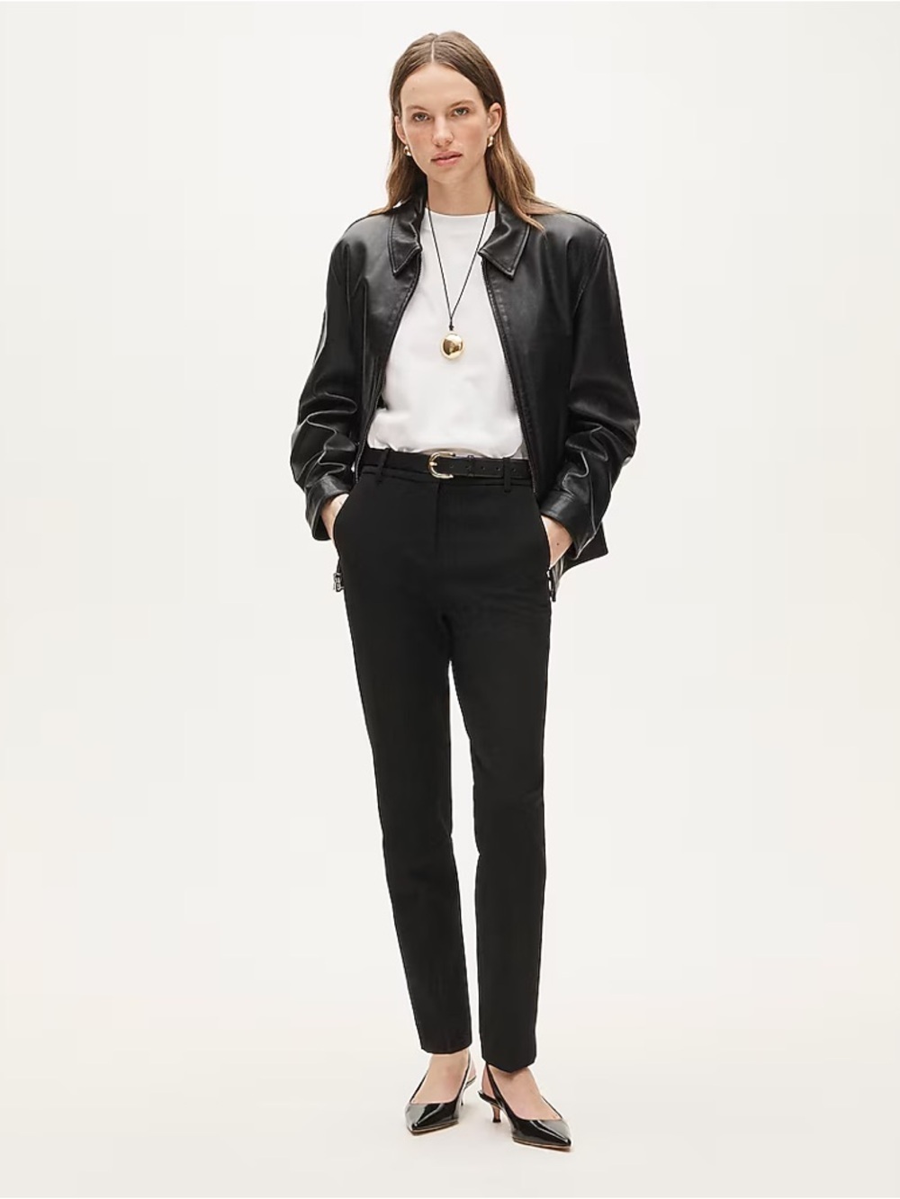 J.Crew Tall New Cameron Pant in Four Season Stretch in Black Size 10T